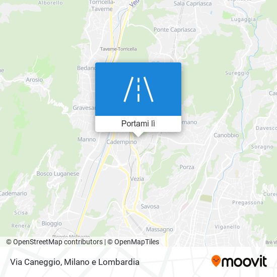 Mappa Via Caneggio