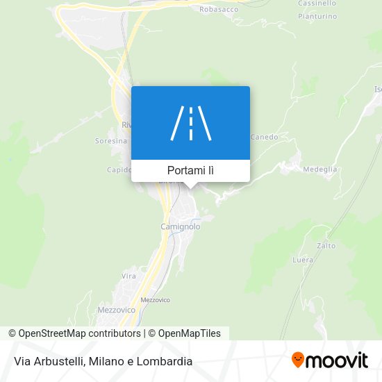 Mappa Via Arbustelli