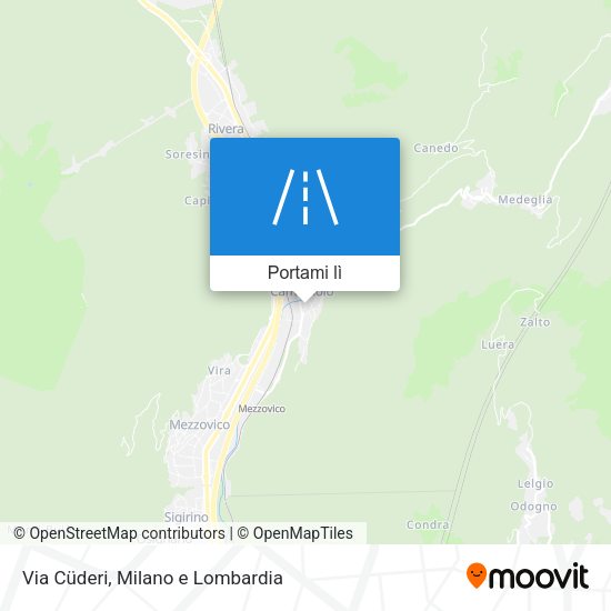 Mappa Via Cüderi