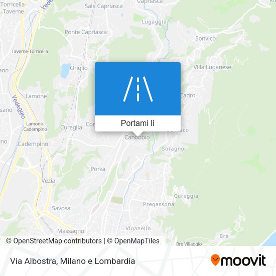 Mappa Via Albostra