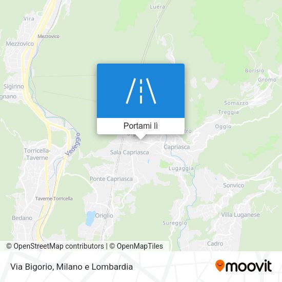 Mappa Via Bigorio