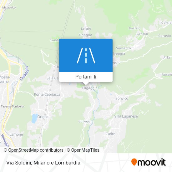 Mappa Via Soldini
