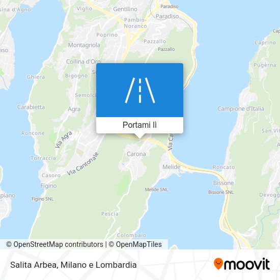 Mappa Salita Arbea