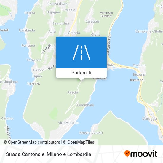 Mappa Strada Cantonale