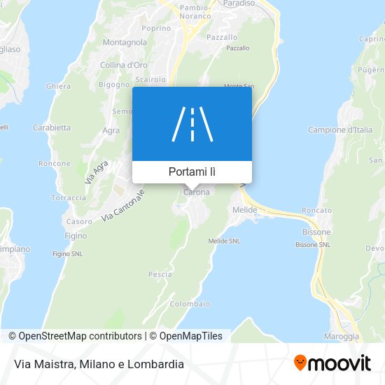 Mappa Via Maistra