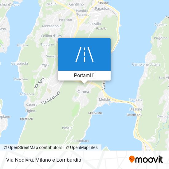 Mappa Via Nodivra