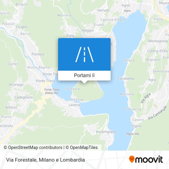Mappa Via Forestale