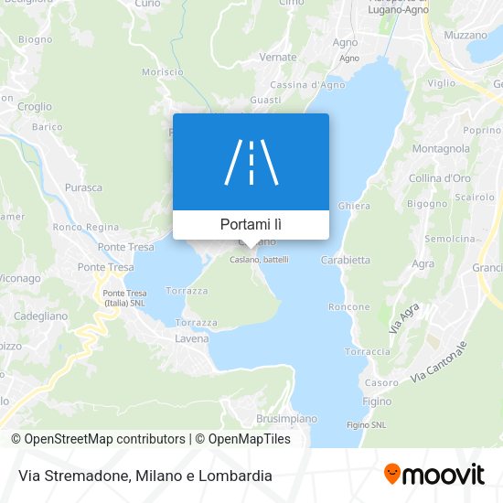 Mappa Via Stremadone