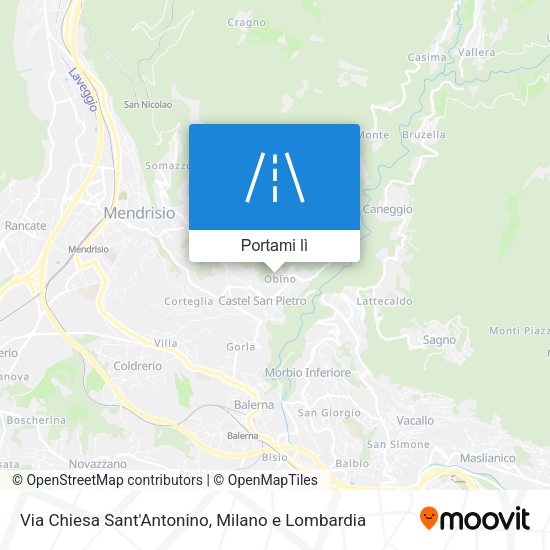 Mappa Via Chiesa Sant'Antonino