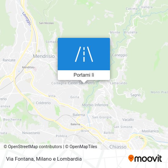 Mappa Via Fontana
