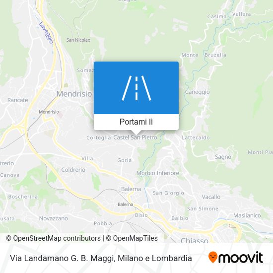 Mappa Via Landamano G. B. Maggi