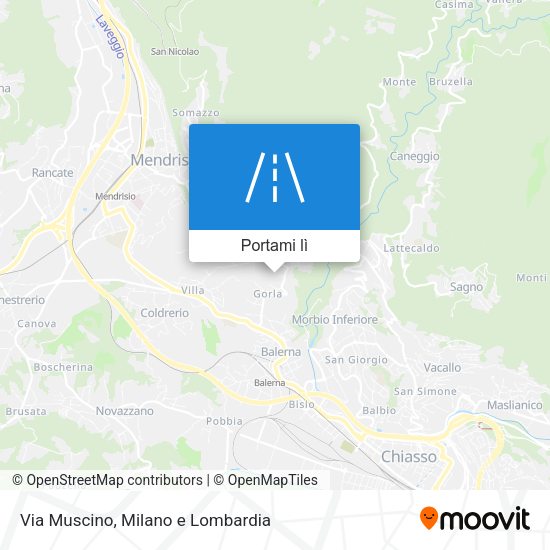 Mappa Via Muscino