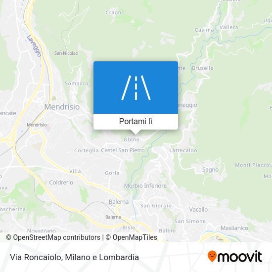 Mappa Via Roncaiolo