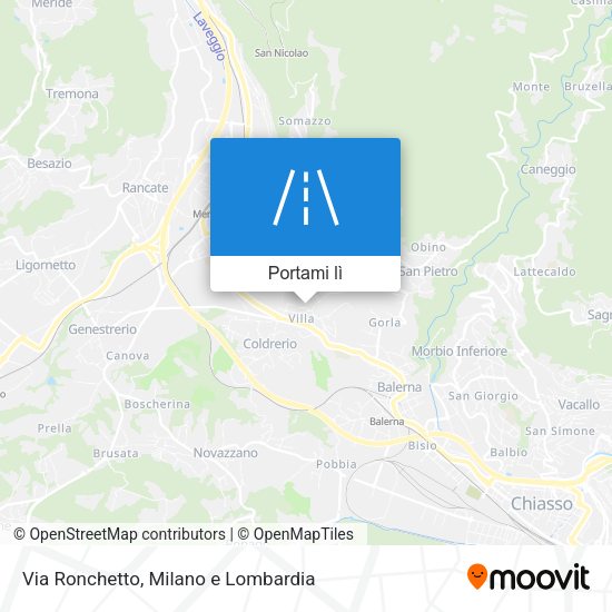Mappa Via Ronchetto