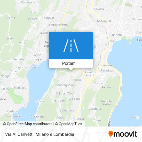 Mappa Via Ai Canvetti