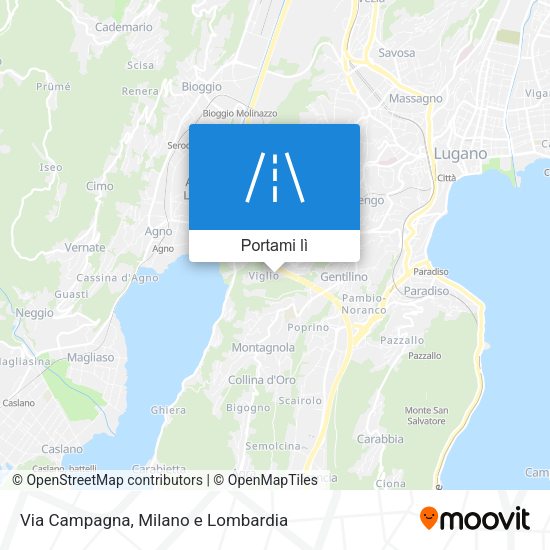 Mappa Via Campagna