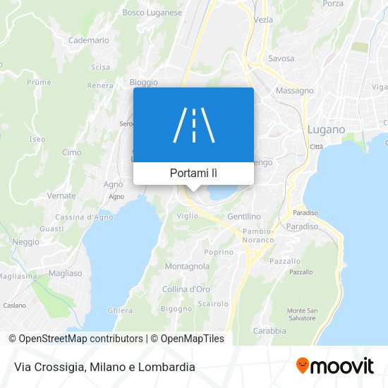 Mappa Via Crossigia