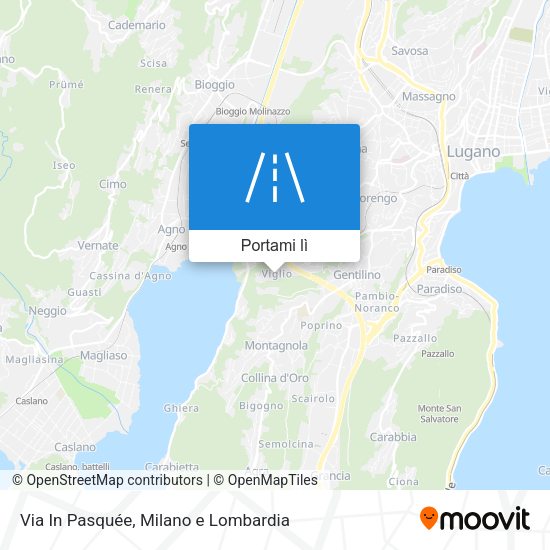 Mappa Via In Pasquée
