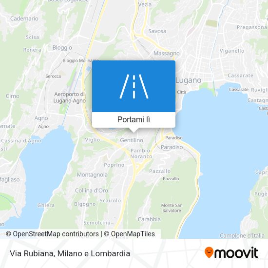 Mappa Via Rubiana