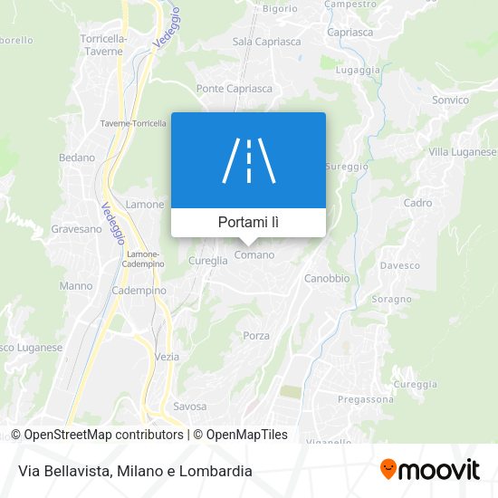 Mappa Via Bellavista