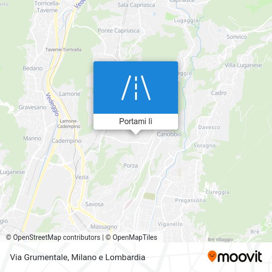Mappa Via Grumentale