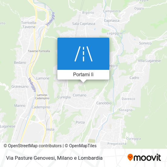 Mappa Via Pasture Genovesi