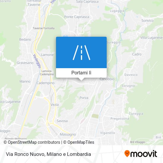 Mappa Via Ronco Nuovo