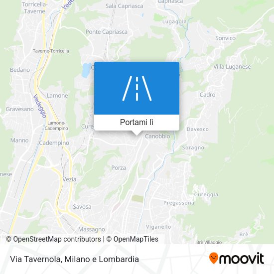Mappa Via Tavernola