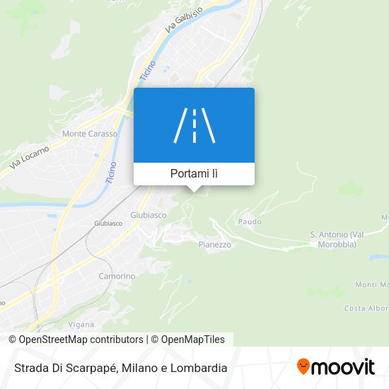 Mappa Strada Di Scarpapé
