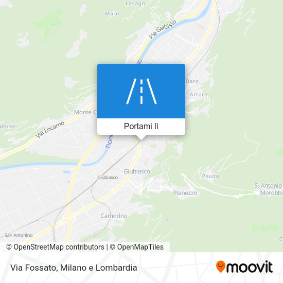 Mappa Via Fossato