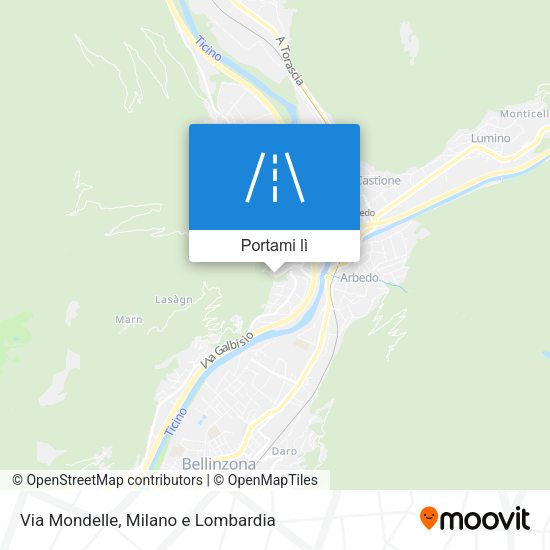 Mappa Via Mondelle