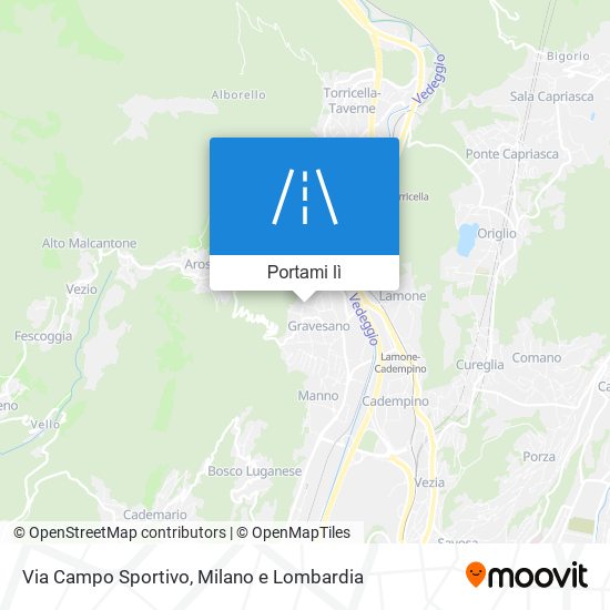 Mappa Via Campo Sportivo