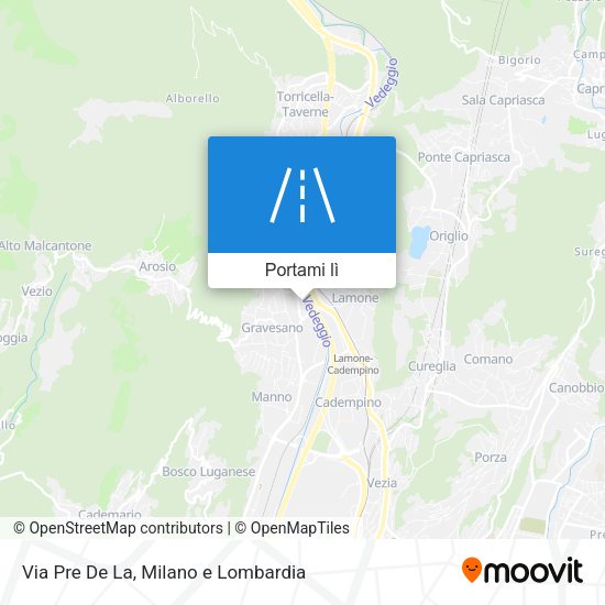 Mappa Via Pre De La