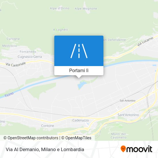 Mappa Via Al Demanio