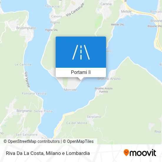 Mappa Riva Da La Costa