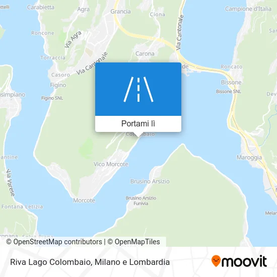 Mappa Riva Lago Colombaio