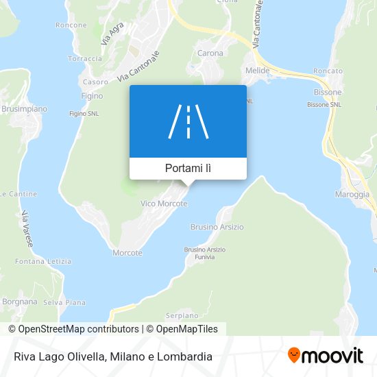 Mappa Riva Lago Olivella