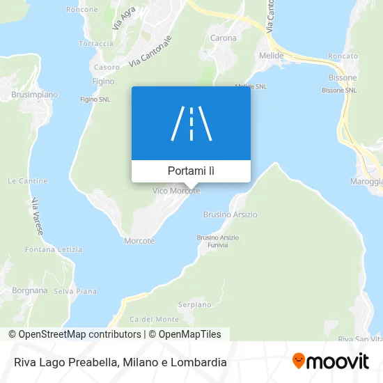 Mappa Riva Lago Preabella