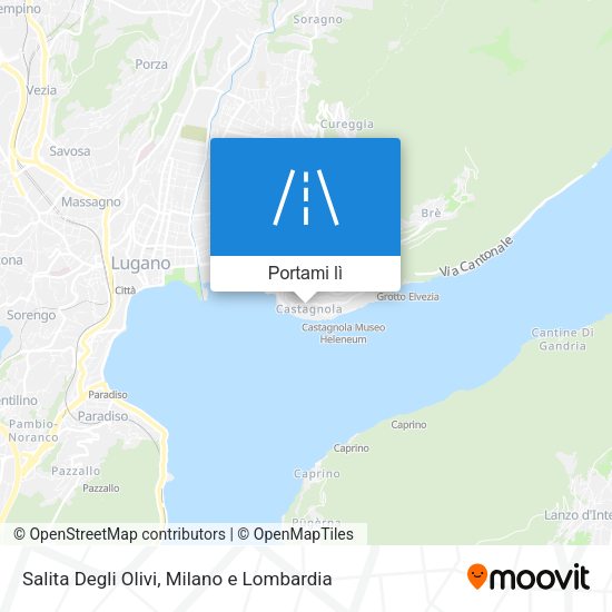 Mappa Salita Degli Olivi