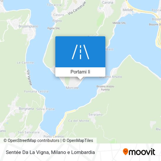 Mappa Sentée Da La Vigna