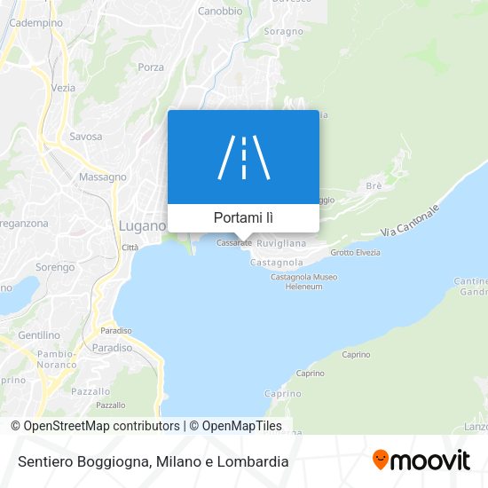 Mappa Sentiero Boggiogna