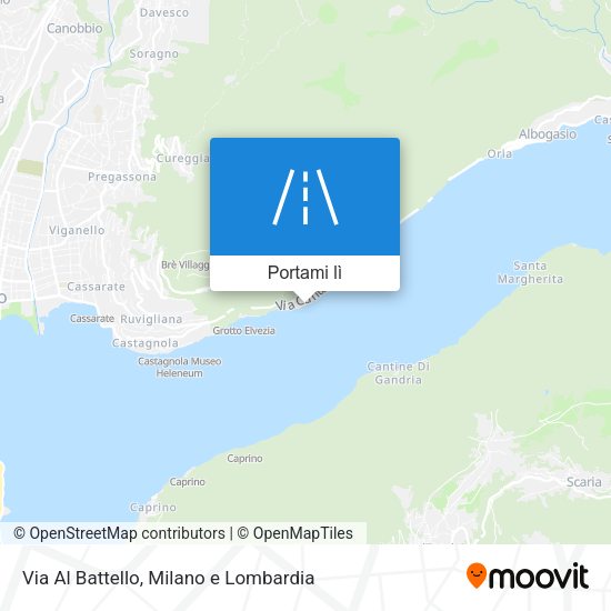 Mappa Via Al Battello
