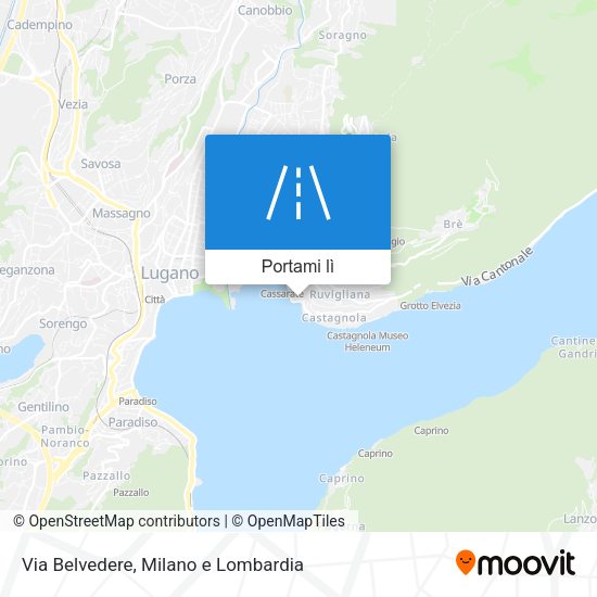 Mappa Via Belvedere