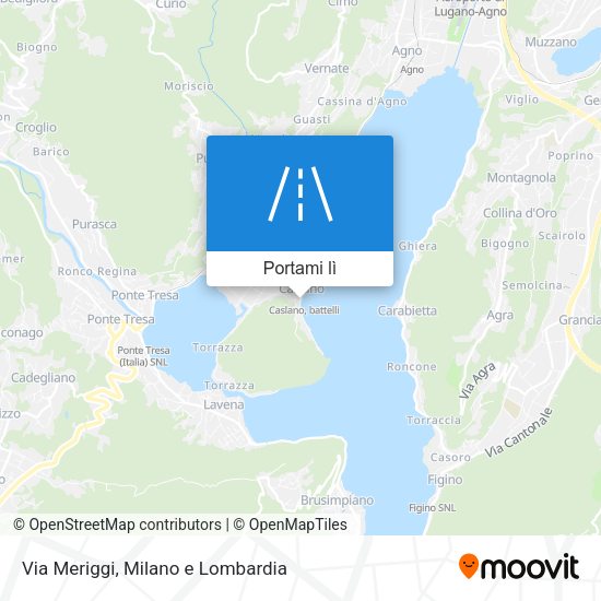 Mappa Via Meriggi