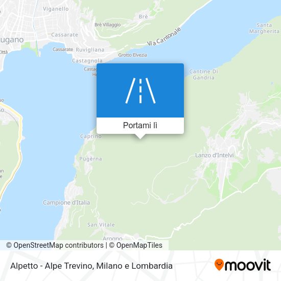 Mappa Alpetto - Alpe Trevino