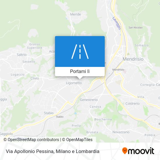 Mappa Via Apollonio Pessina