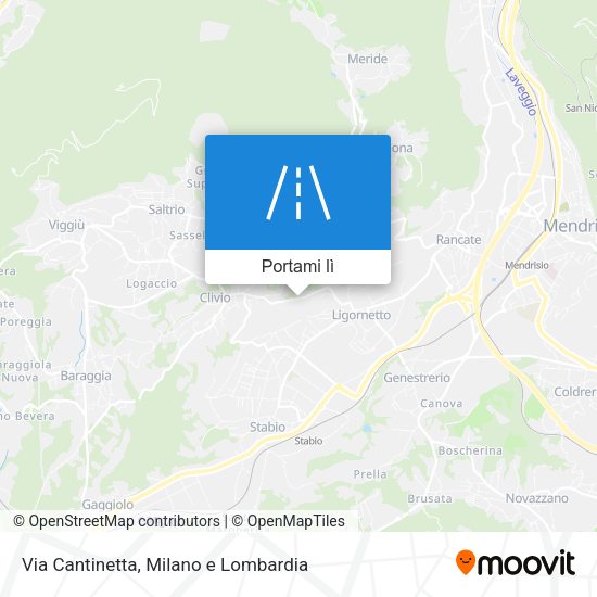Mappa Via Cantinetta