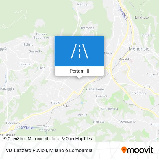 Mappa Via Lazzaro Ruvioli