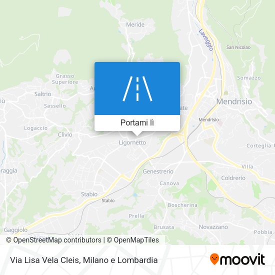 Mappa Via Lisa Vela Cleis