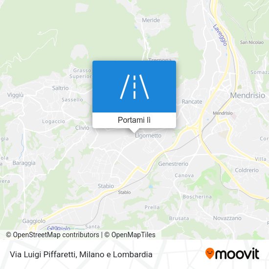 Mappa Via Luigi Piffaretti